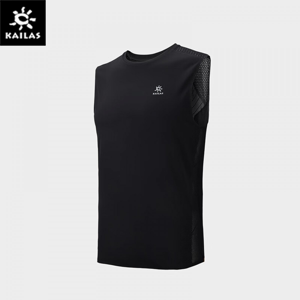 KAILAS凯乐石 户外运动 男款轻量无袖T恤 KG2327125 墨黑（尺码：S/M/L/XL）单位：件