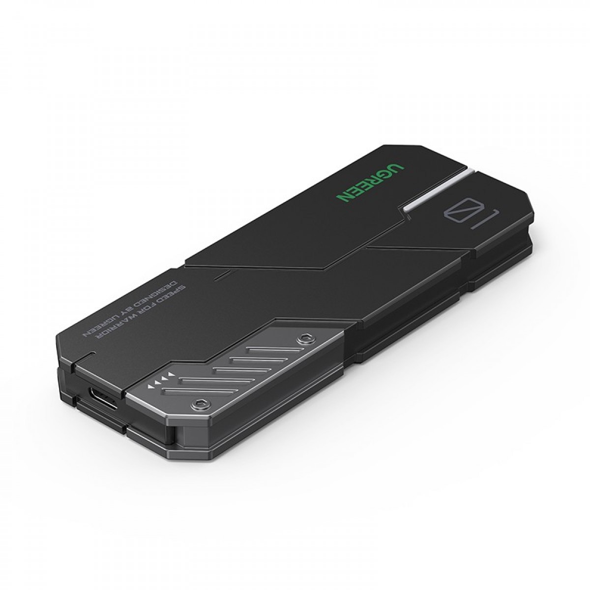 绿联 M.2硬盘盒NVMe/SATA双协议RGB机甲银河 Type-C/USB3.2接口固态SSD台式笔记本电脑外置移动硬盘盒 单位：个