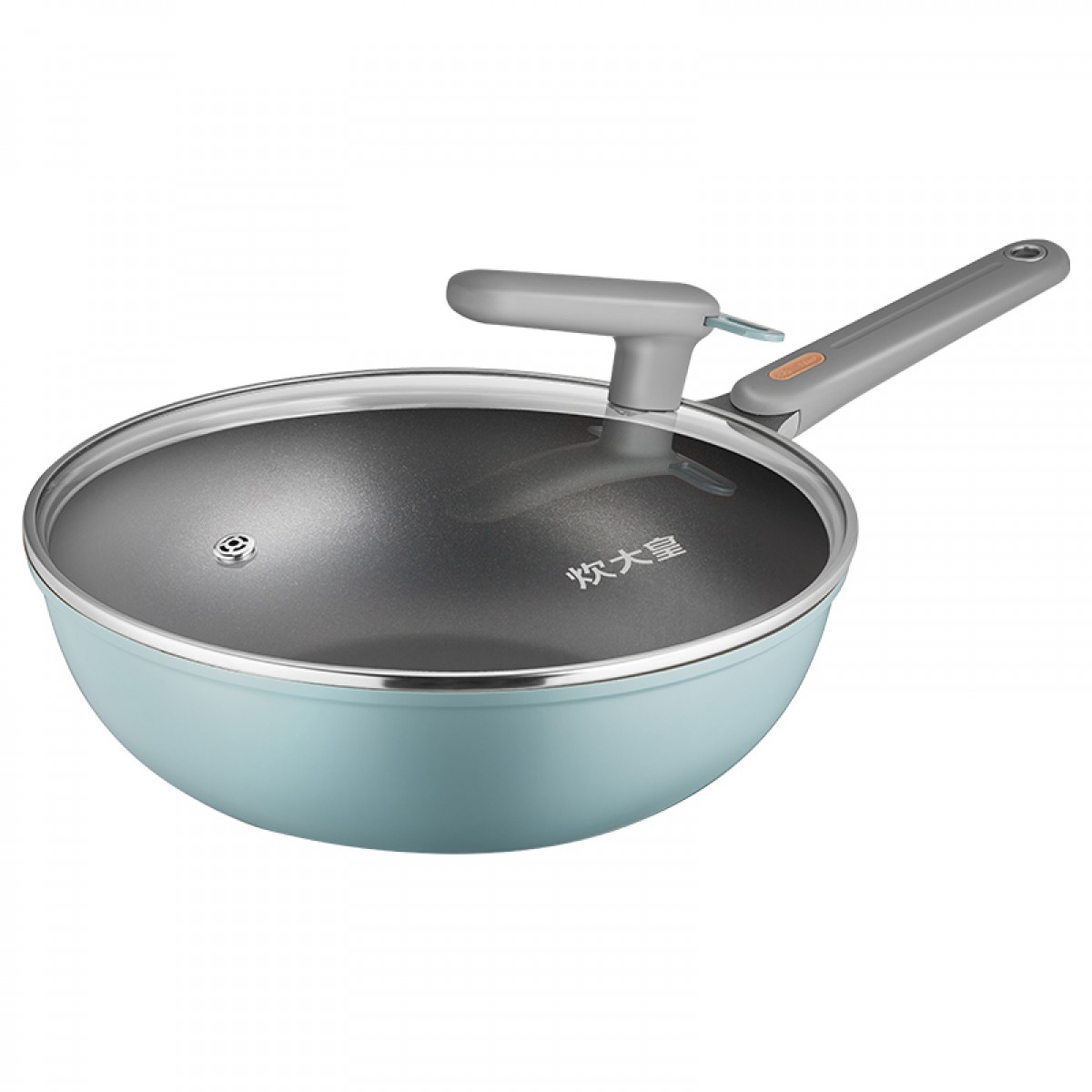 炊大皇不粘锅30cm炒锅轻巧炒菜锅具电磁炉明火通用CKNC6430BF  单位：个