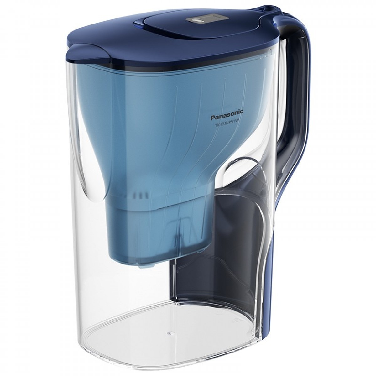 松下（Panasonic）净水壶家用滤水壶 过滤净水器 TK-EUNP51 【一壶一芯】蓝色 单位：个