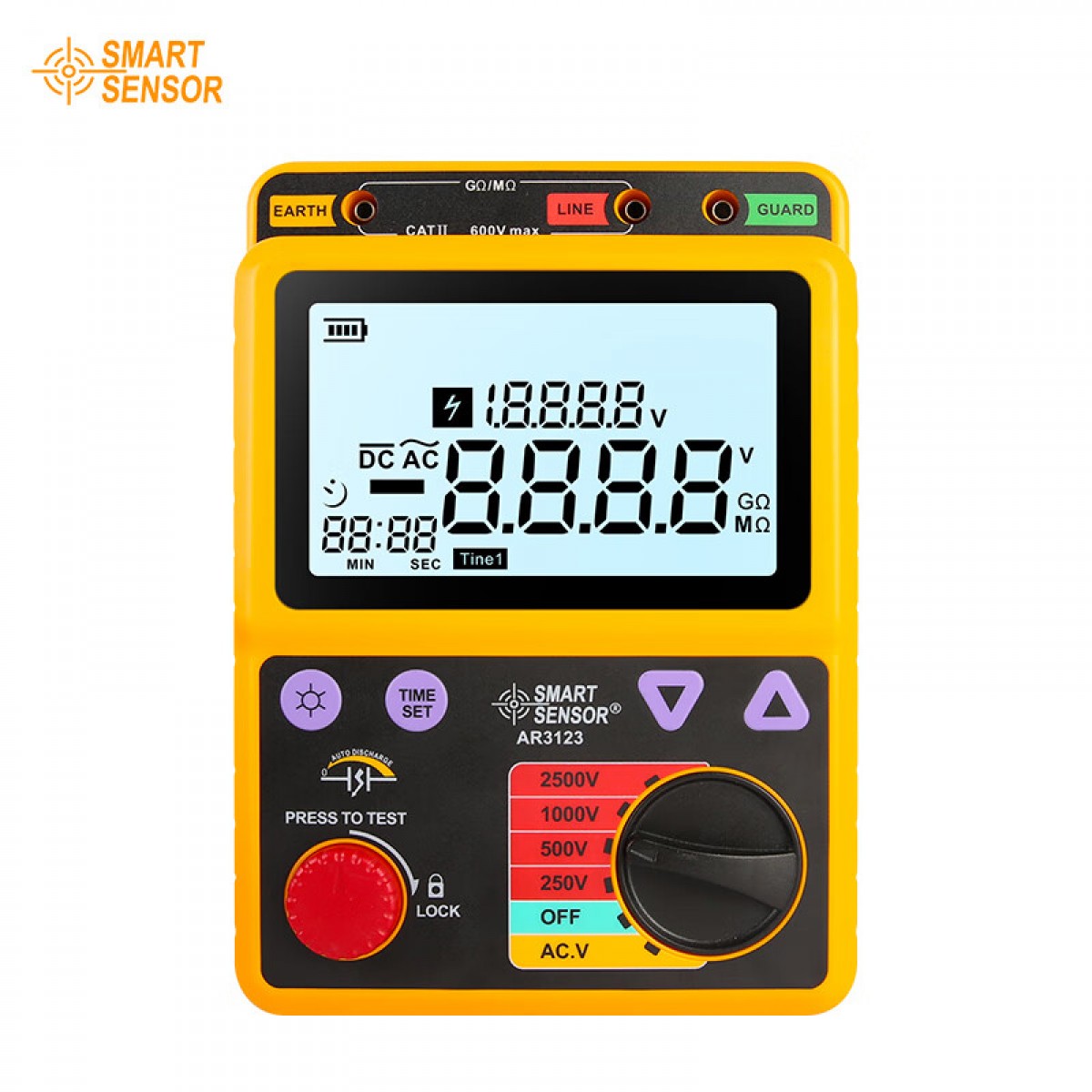 希玛AR3123 电阻测试仪2500V 数字高压兆欧表 电子摇表 单位：个
