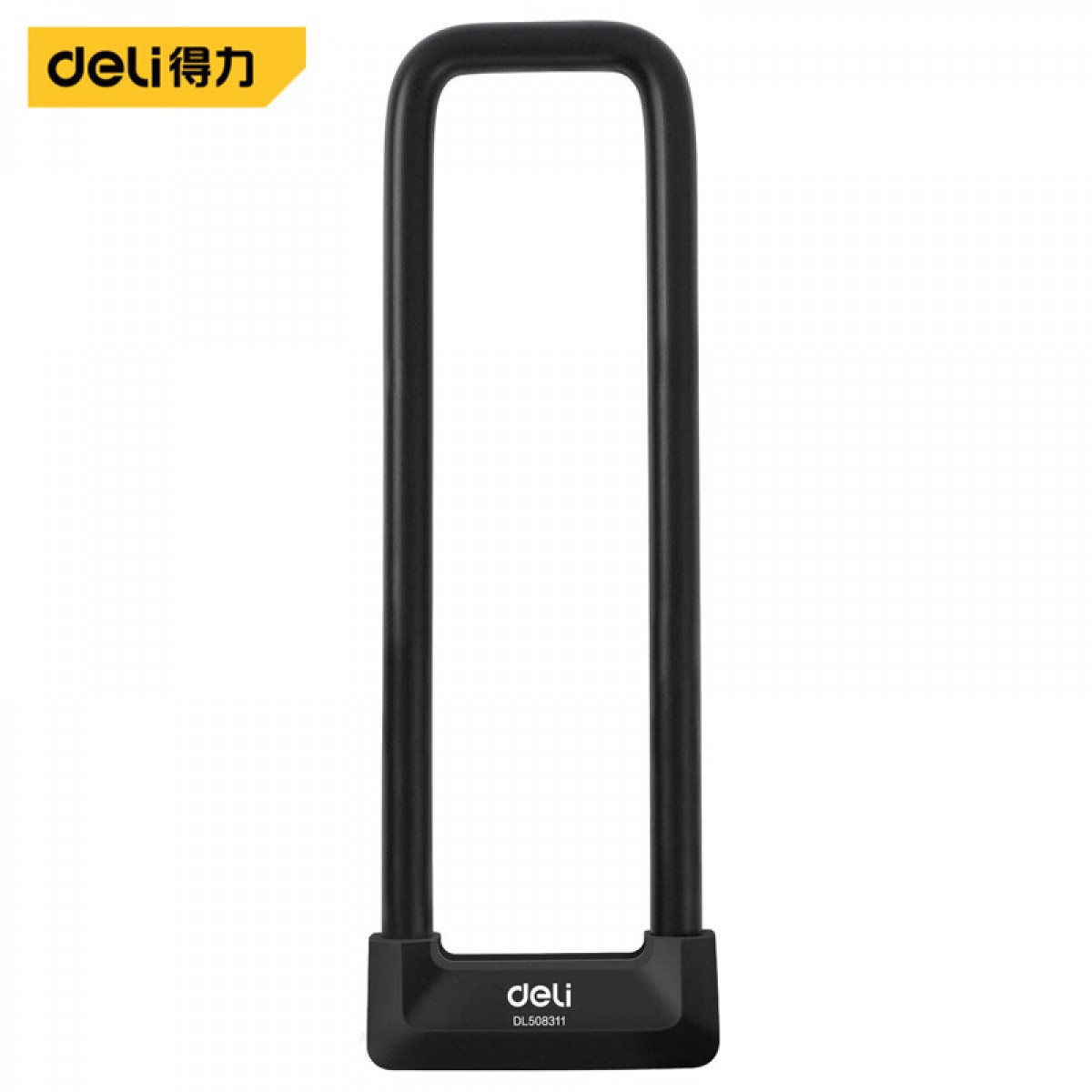得力(deli) U型锁双开门锁玻璃门锁挂锁防盗锁具防砸防撬12吨抗剪 DL508311（1把）单位：把