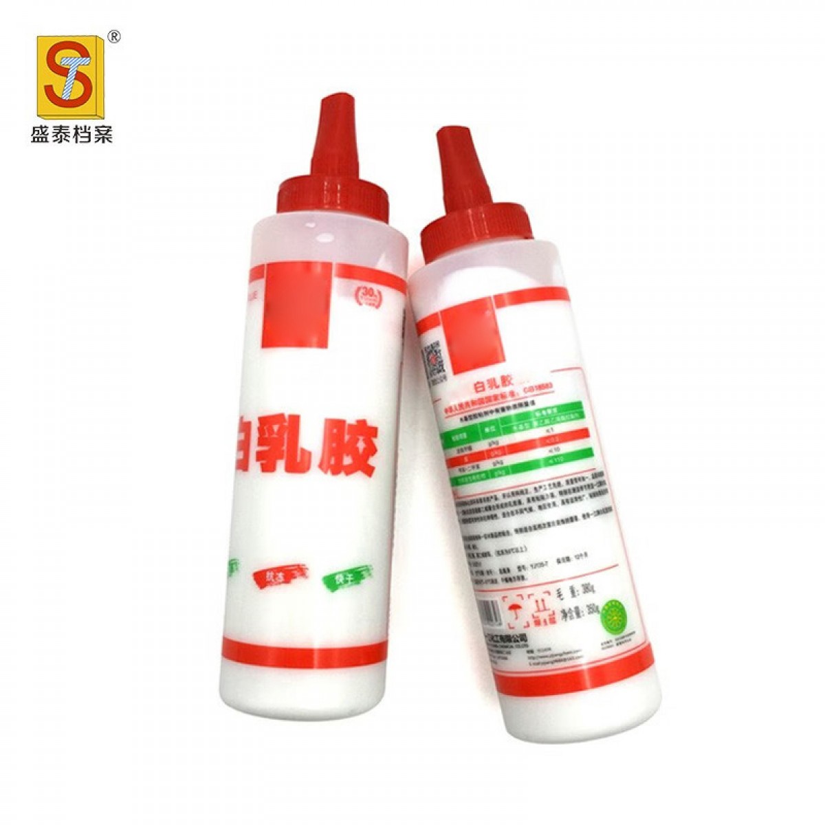 盛泰档案（STDA） 白乳胶学生diy手工室内档案整理用生态环保速干白胶水350g  单位：瓶