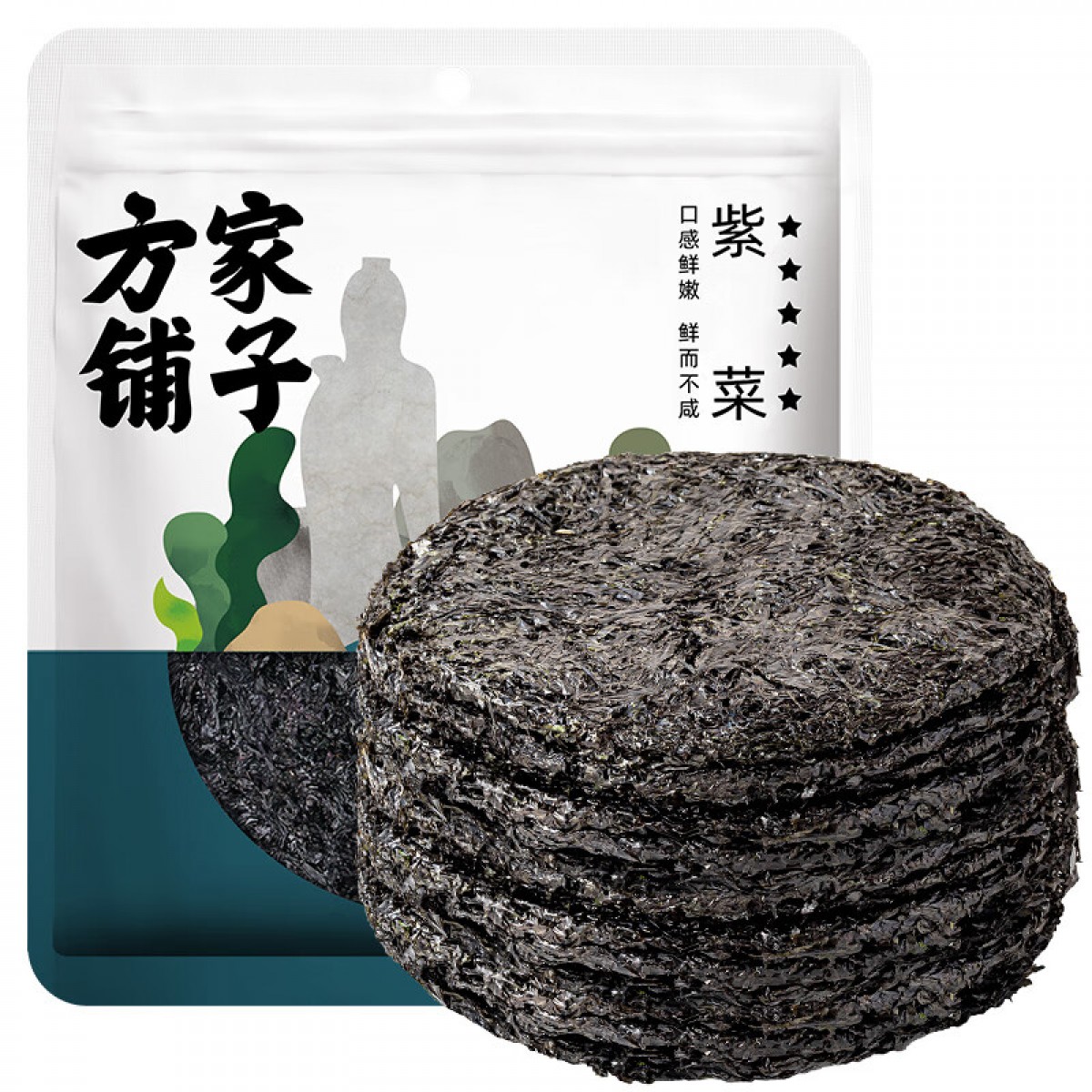 方家铺子 紫菜100g/袋 海带虾皮紫菜蛋花汤 单位：包