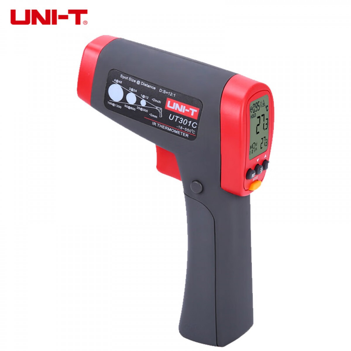 优利德（UNI-T）UT301C 测温枪红外线高精度测温仪工业用电子温度计-18-550°C 单位：个