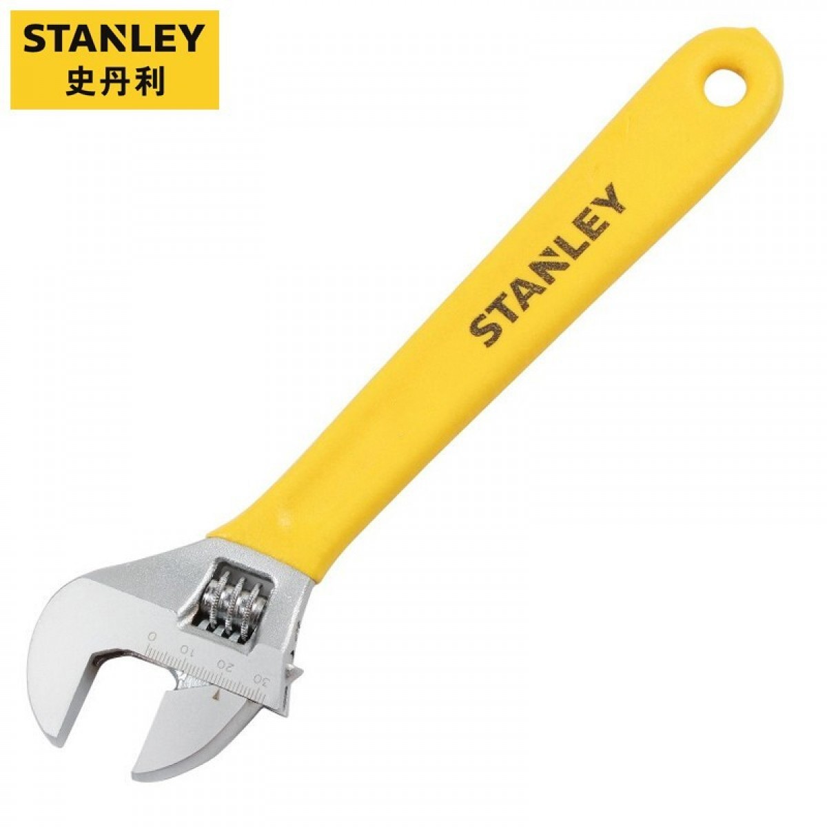 史丹利（STANLEY）B系列沾塑柄活动扳手活口扳手4英寸/100mm STAD01004-23 单位：把