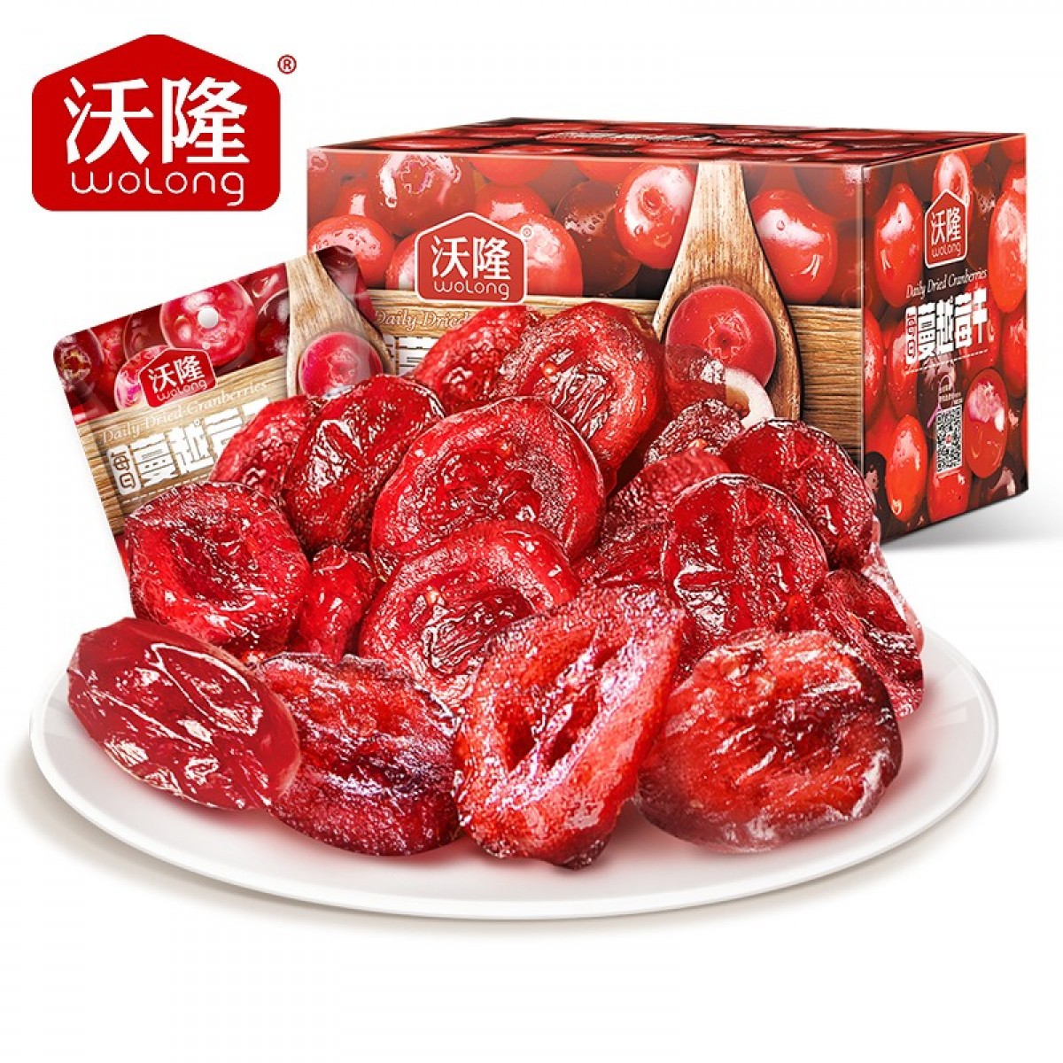 沃隆 每日蔓越莓干360g(30g*12袋)蜜饯水果干烘焙材料休闲小零食 单位：箱