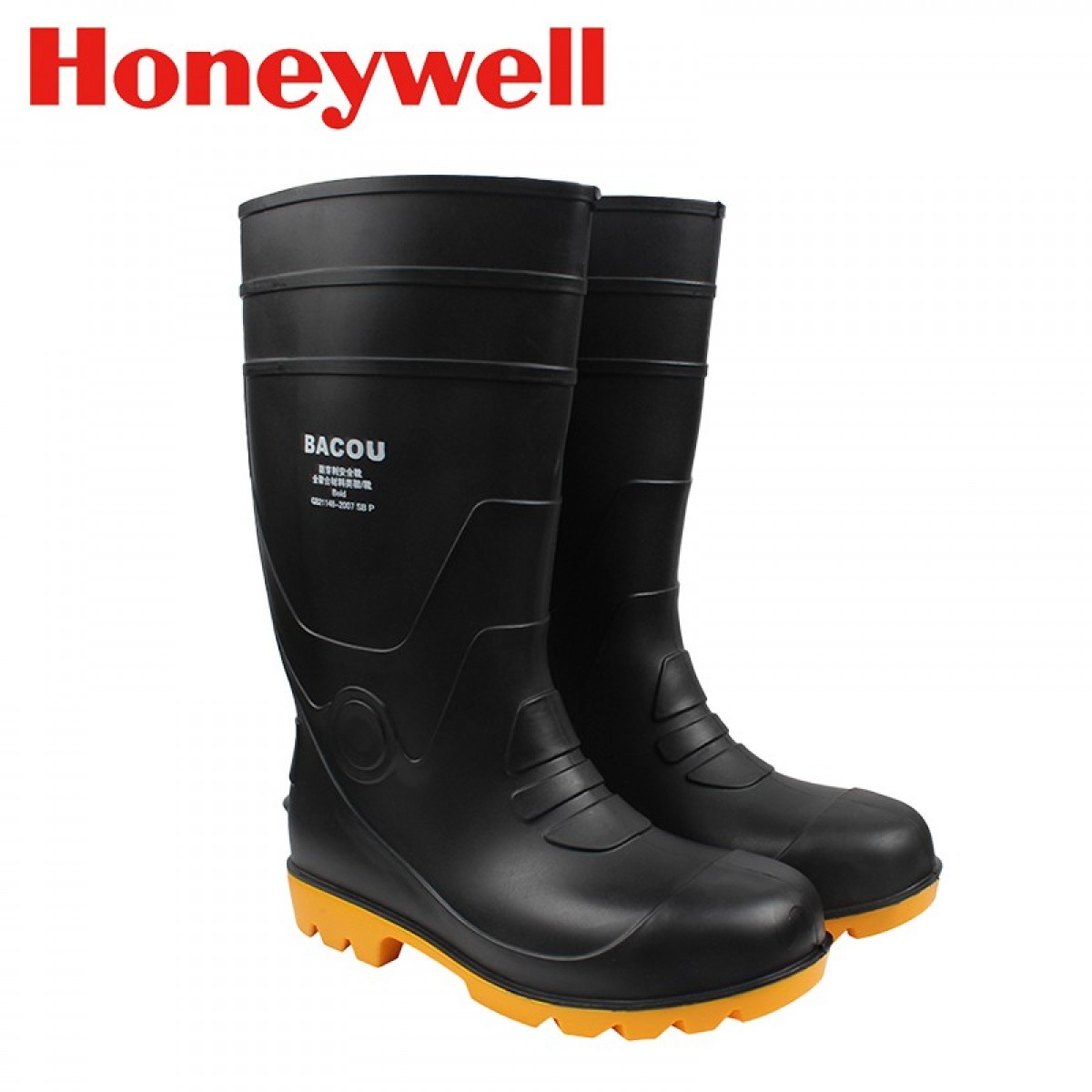 霍尼韦尔 （Honeywell） 安全防护靴Bold重型耐油防化防水防刺穿*1双黑色黄底75808 单位：双