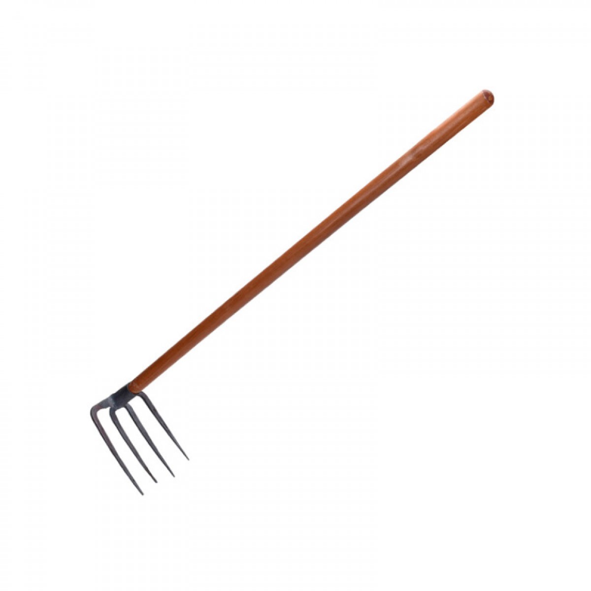 晟泰邦 园艺搂草松土耙子农具钉耙翻土耙铁耙农用工具锄地挖土耙铁抓子 一体型大四齿耙+1.2米槐木柄 单位：把