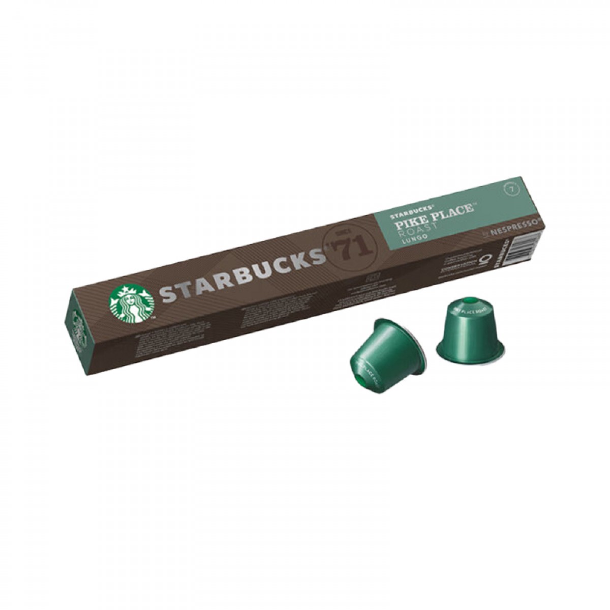 星巴克（Starbucks）Nespresso浓遇胶囊咖啡10粒 中度烘焙派克市场大杯 瑞士进口 10粒/条单位：条