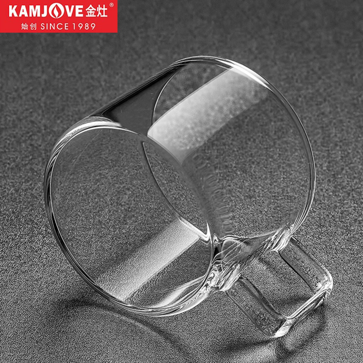 金灶（KAMJOVE） 茶杯玻璃茶杯品茗杯耐热玻璃杯 家用办公室喝茶杯泡茶杯小茶杯 K-106/2个装120毫升 单位：组