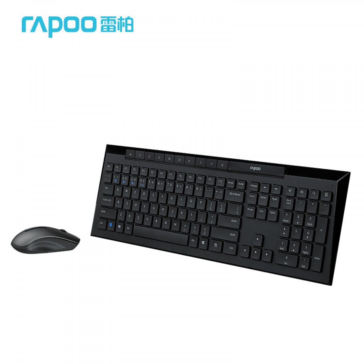 雷柏（Rapoo） 8200G 键鼠套装 无线蓝牙键鼠套装 办公键盘鼠标套装 多模无线键盘 蓝牙键盘 鼠标键盘 黑色 单位：套