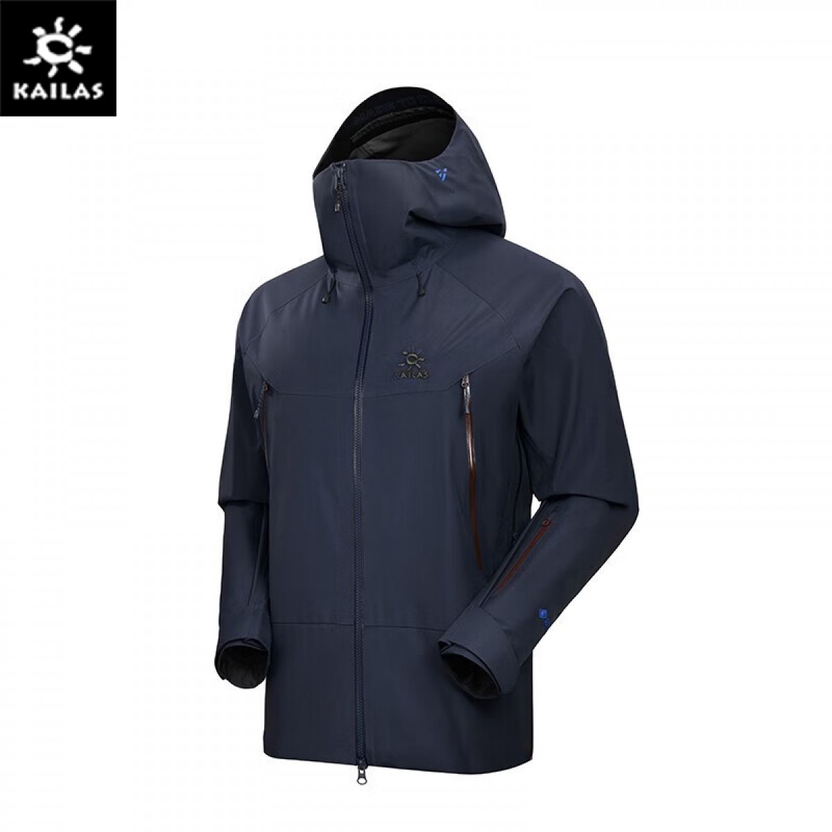 KAILAS凯乐石 MONT-X全天候硬壳冲锋衣GTX 3L暴雨防水专业登山服 男女 KG2241122 宝墨蓝 （尺码S/M/L/XL/XXL） 单位：件
