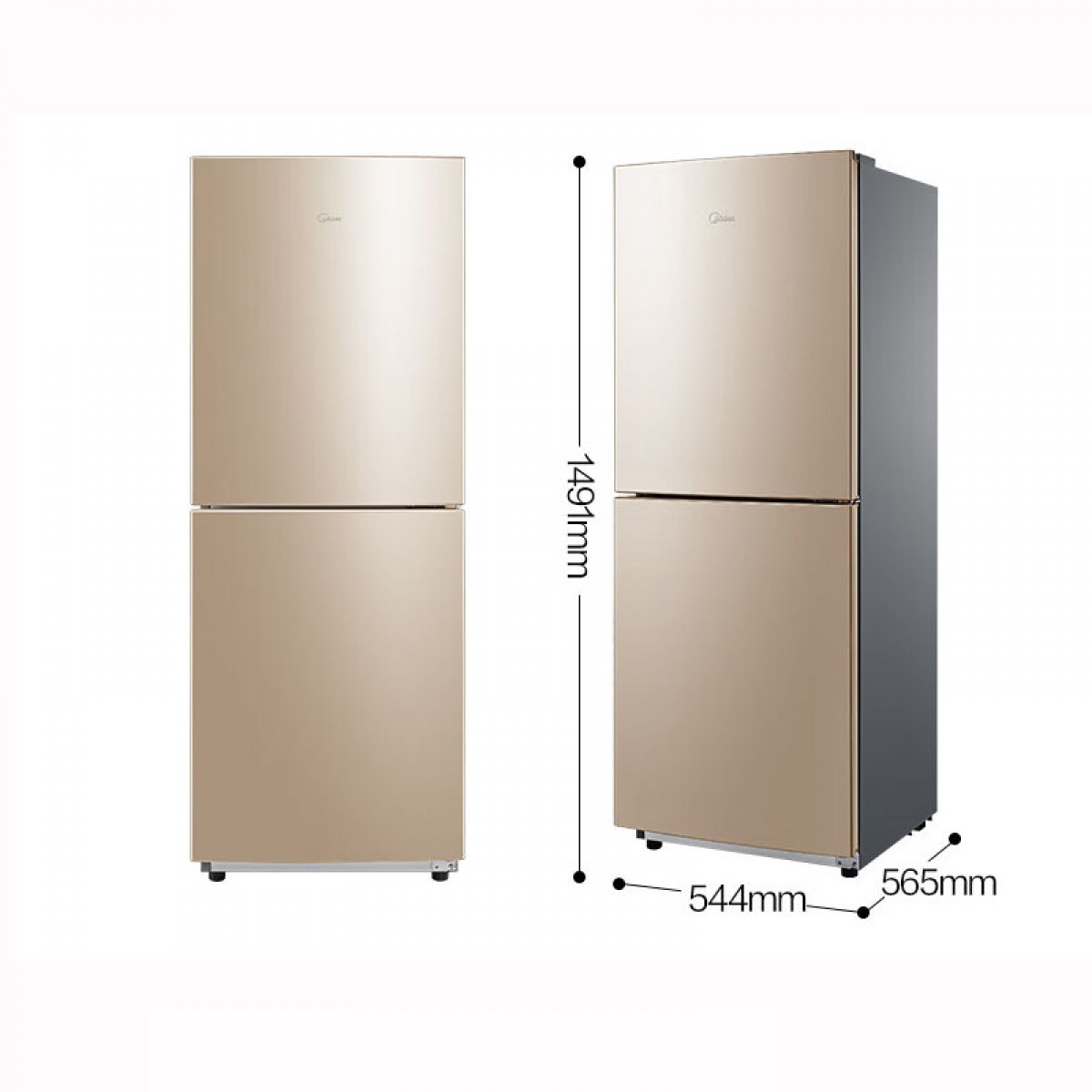 美的（Midea）冰箱172升二门双开门冰箱小型迷你家用宿舍租房电冰箱节能直冷迷你小冰箱超薄BCD-172CM(E) 单位：台