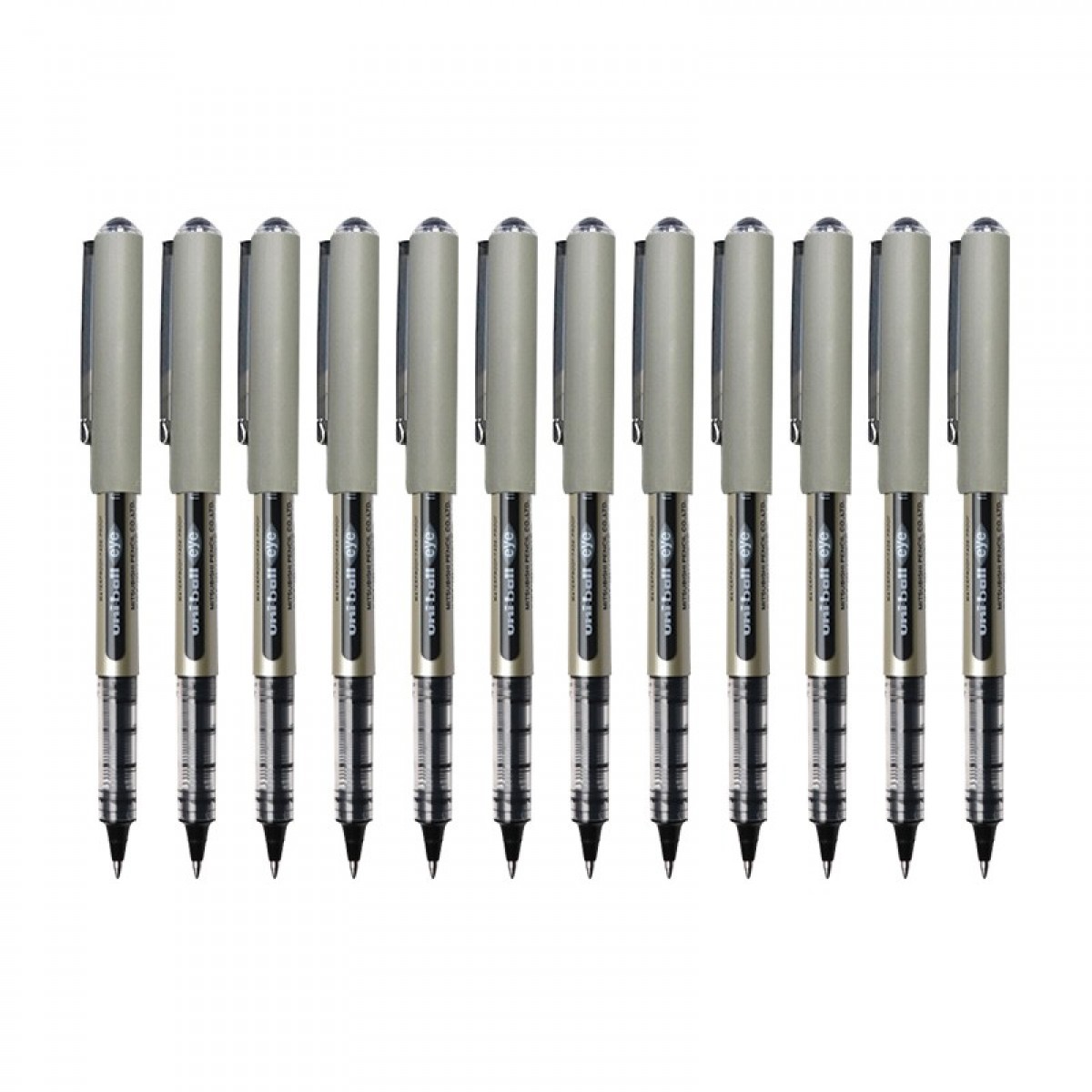 三菱（Uni）直液式中性笔UB-157耐水子弹头走珠笔 黑色0.7MM 12支装 单位：盒