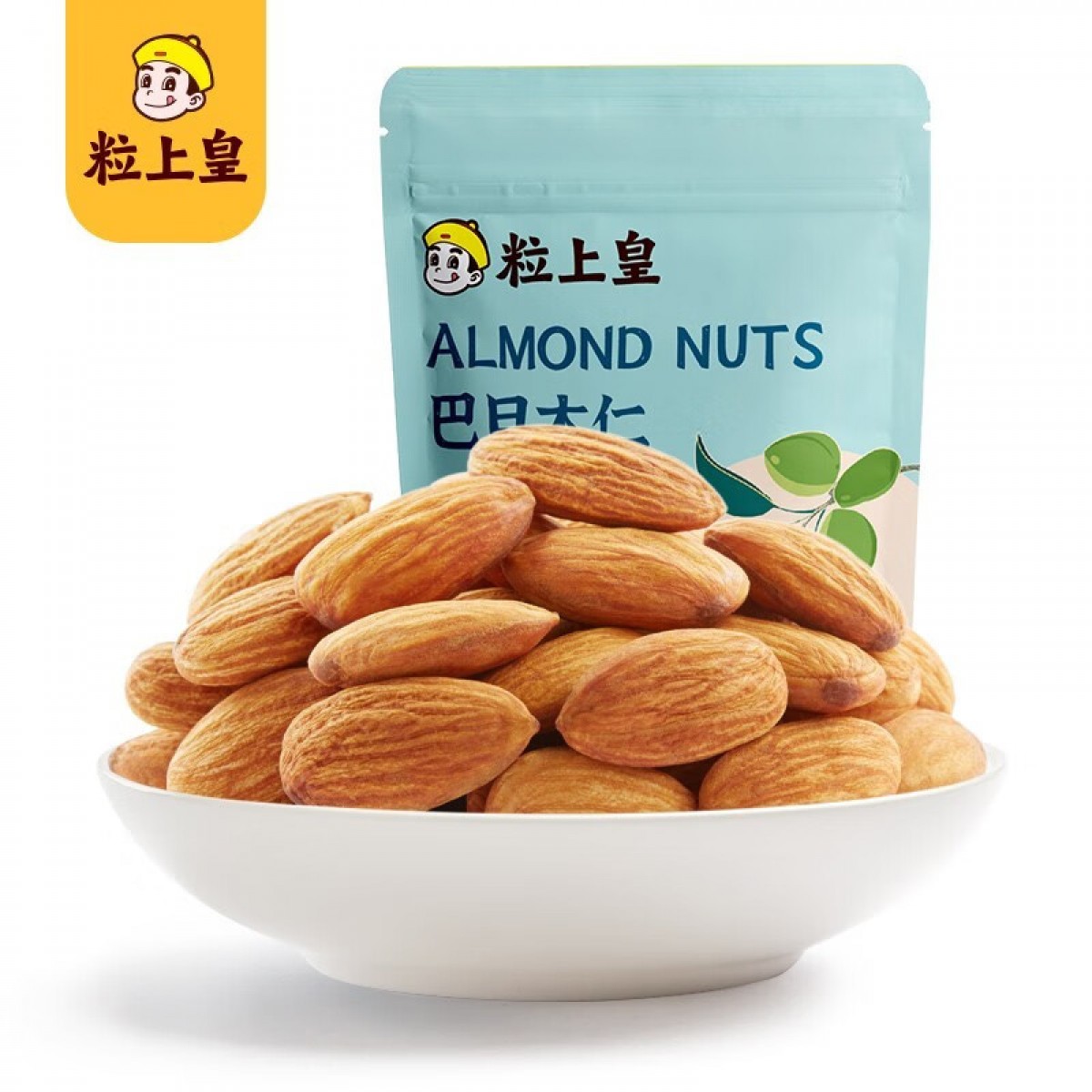 粒上皇巴旦木仁坚果炒货休闲零食特产扁桃仁孕妇干果 巴旦木仁228g*1袋 单位：袋