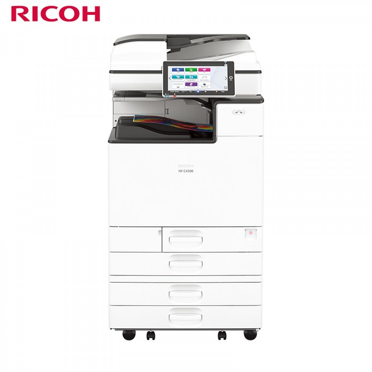 理光（Ricoh）IM C4500 主机+送稿器+四纸盒 A3彩色数码复合机 白色  单位：台