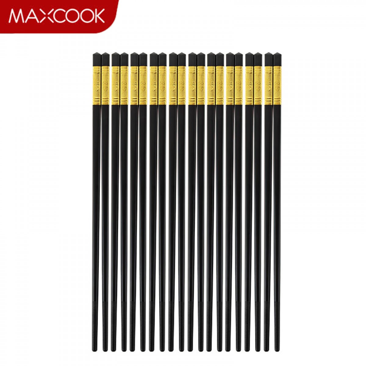 美厨（maxcook）筷子合金筷 10双装 不锈不易发霉耐高温易清洗 金色MCPJ513 单位：套