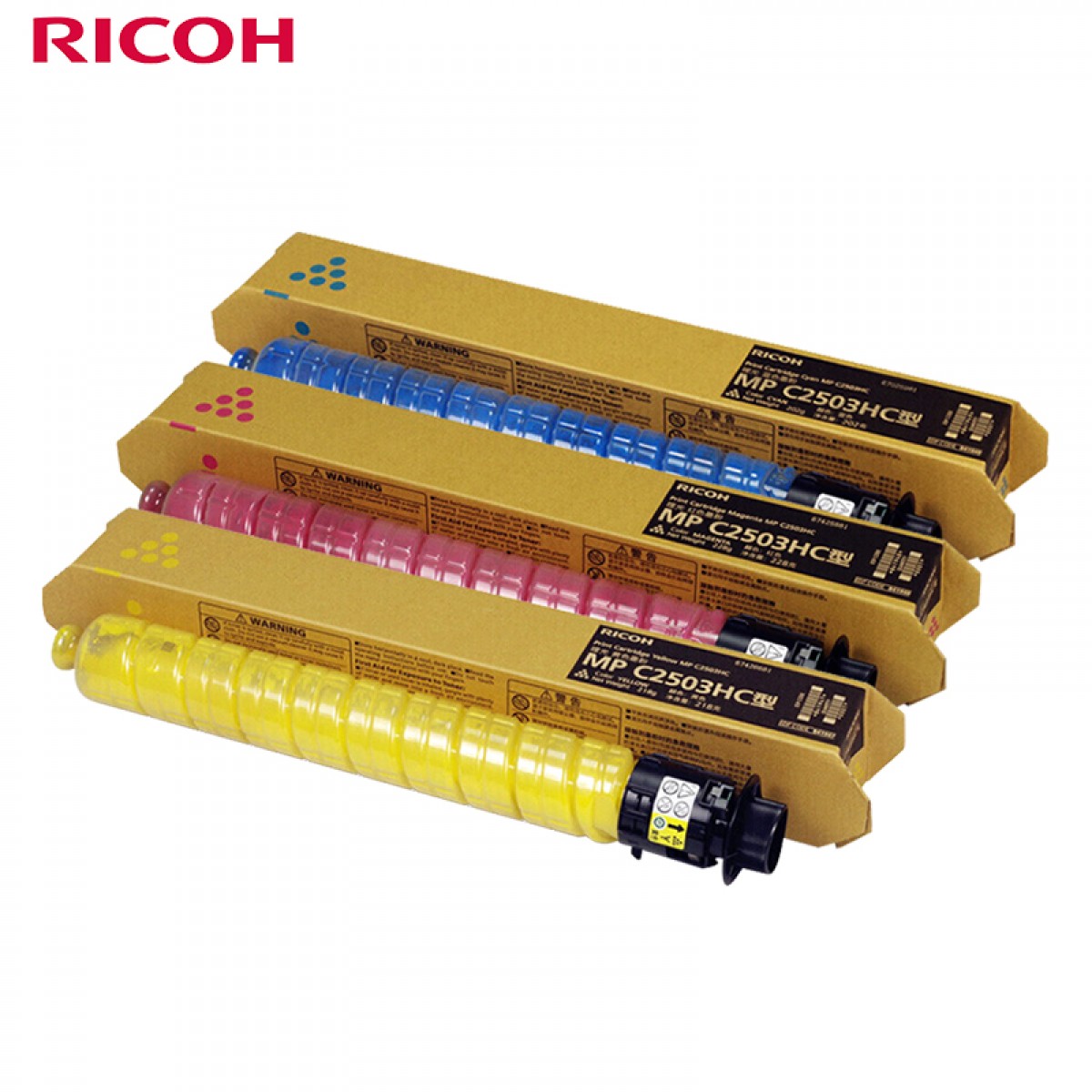 理光（Ricoh）MP C2503C 碳粉大容三色套装（红/蓝/黄）  3只/组  单位：组