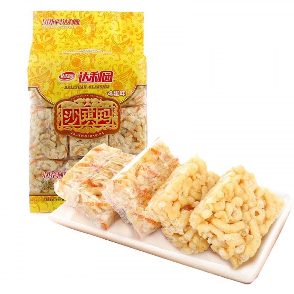 达利园 沙琪玛鸡蛋味612g蛋糕零食早餐面包传统点心下午茶 单位：袋