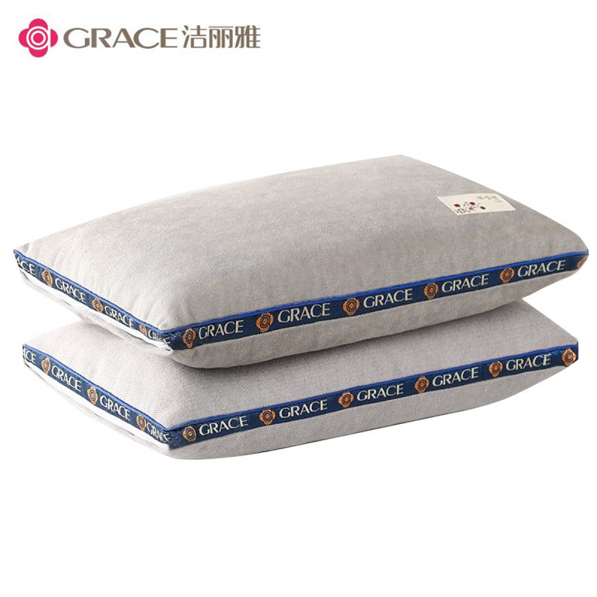 洁丽雅 Grace 荞麦枕头 100%荞麦壳荞麦皮枕头枕芯 春夏秋季安睡枕颈椎枕 单个装 单位：个