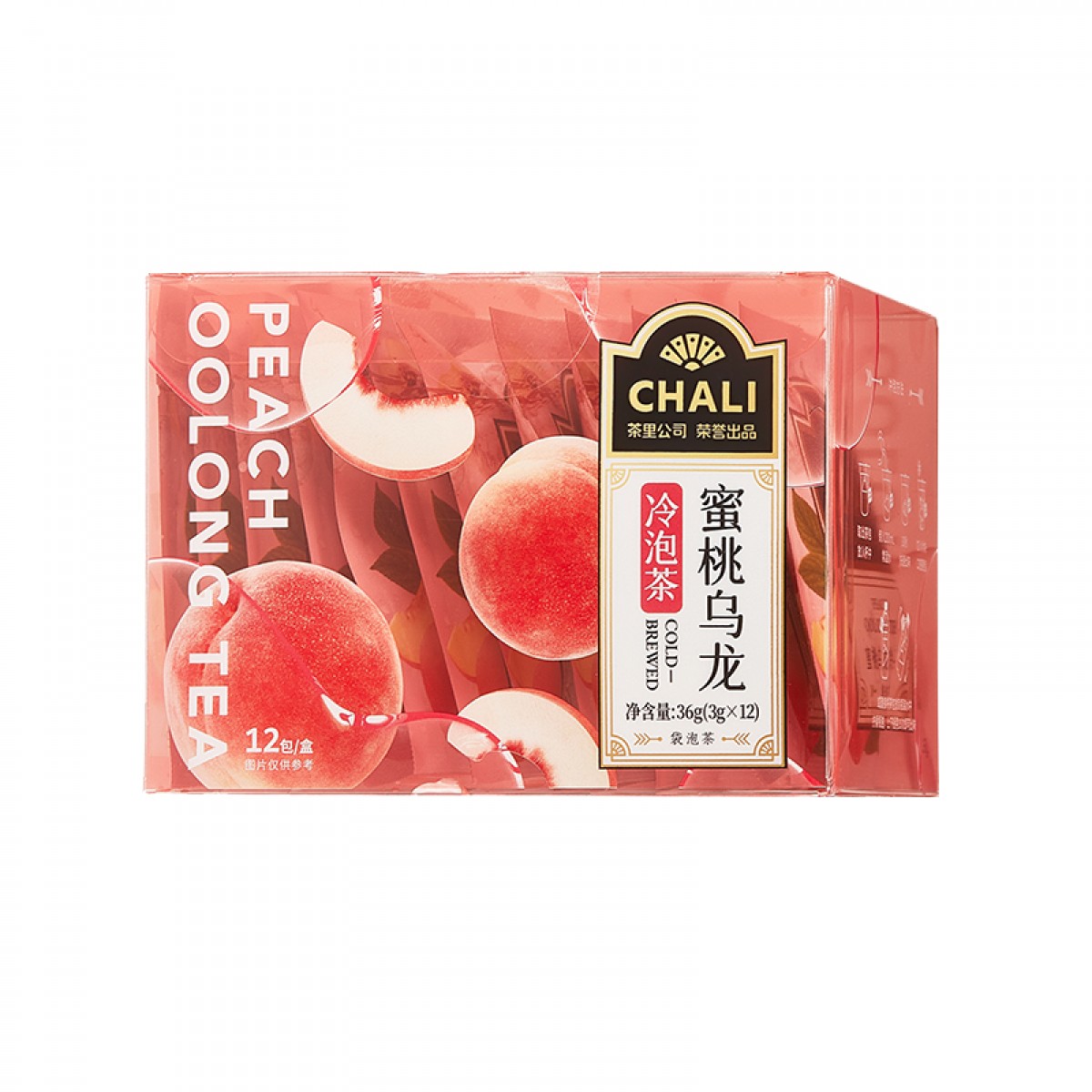 CHALI茶里公司花草茶叶蜜桃乌龙冷泡茶36g茶包袋泡茶水果茶 12包/盒 单位：盒