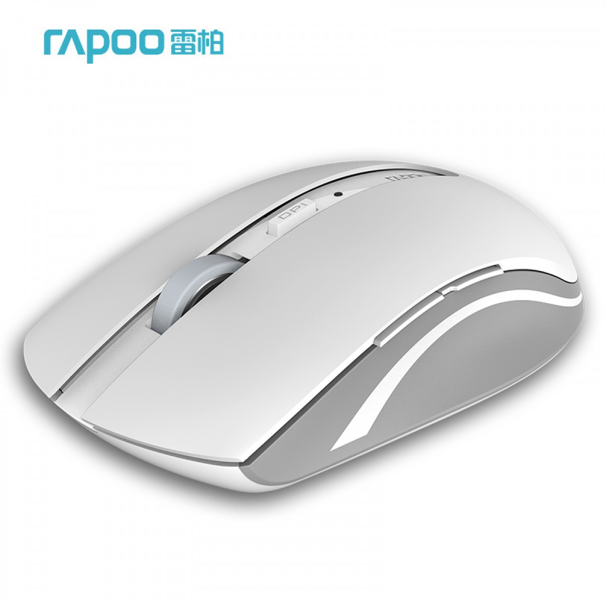 雷柏（Rapoo） 7200M 无线蓝牙鼠标 办公鼠标 轻音鼠标 便携鼠标 人体工程学 笔记本鼠标 电脑鼠标 白色  单位：个