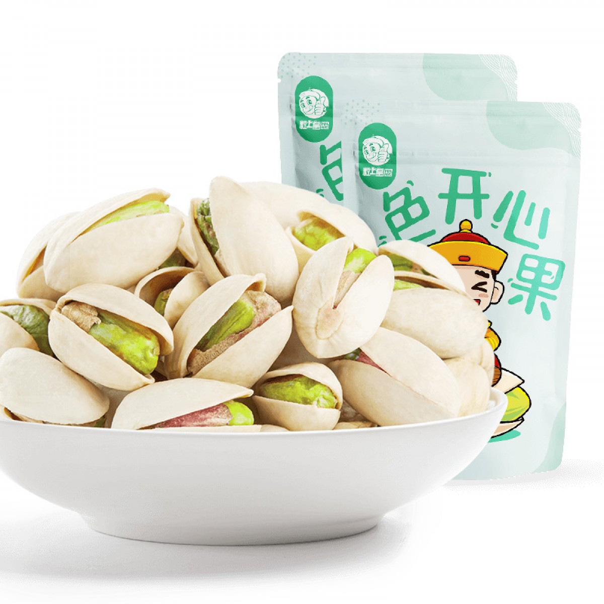 粒上皇 原色开心果100g*2袋/组 坚果零食原味无漂白 单位：组