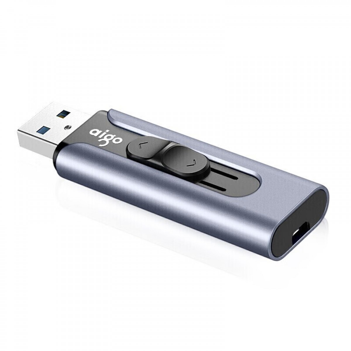爱国者（aigo）U335 优盘 高速USB3.0 大容量金属迷你U盘 推拉伸缩商务学生优盘 64G 单位：个