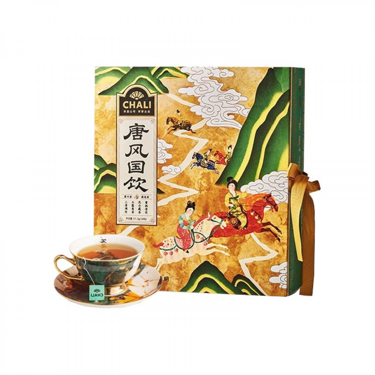 茶里唐风国饮礼盒装包装蜜桃乌龙铁观音三清茶57.5g装袋泡下午茶早茶 单位：盒