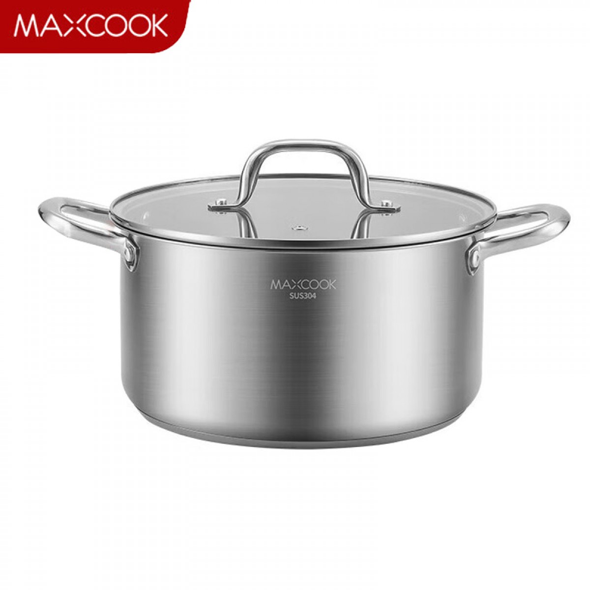 美厨（maxcook）汤锅 304不锈钢汤锅汤煲22cm 加厚复合底 电磁炉通用MCT8237 单位：个