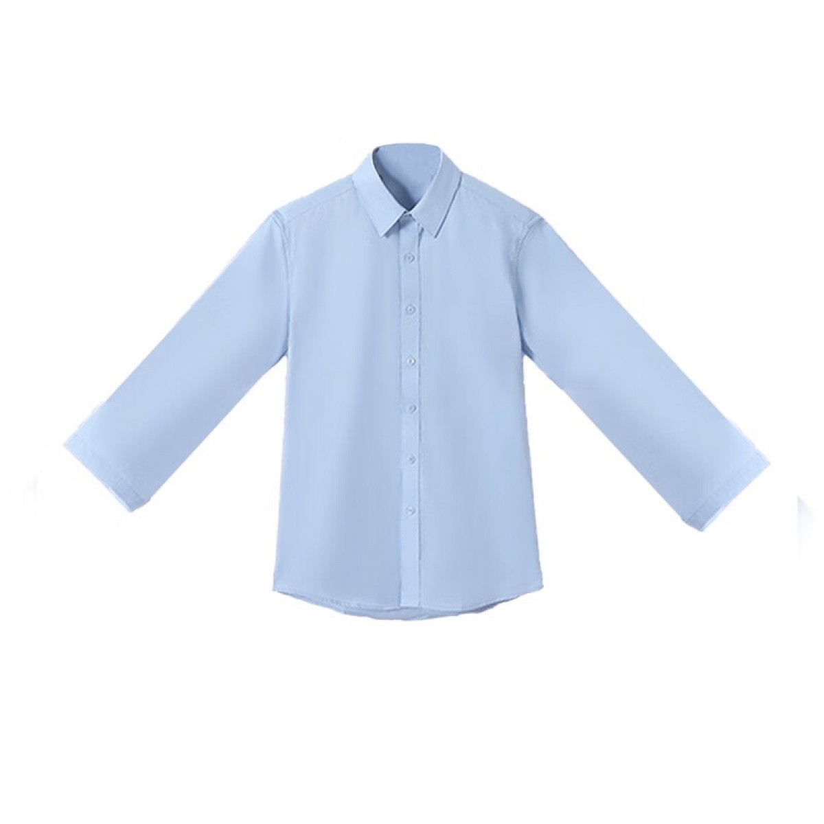 晟泰邦 公司职业衬衫工作服男女长短袖通勤夏季正装气质工作服白衬衣 男长袖（蓝/白色可选 S-4XL码 下单备注）单位：件