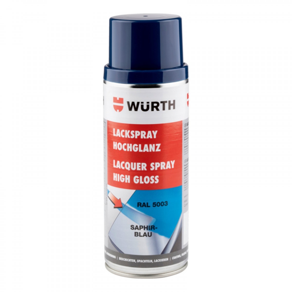 伍尔特（WURTH）0893365003 自喷漆 R5003-宝石蓝-400ML 单位：瓶