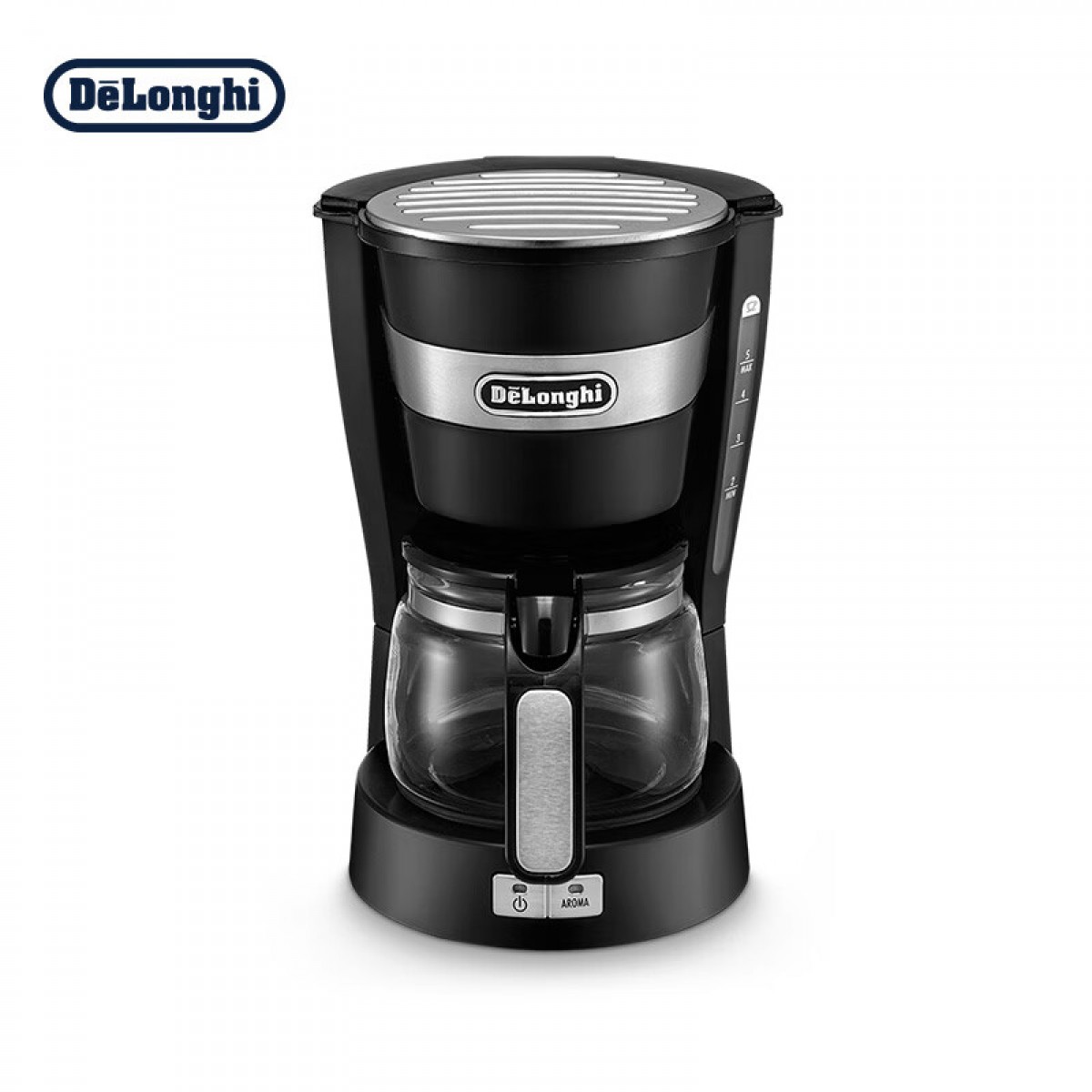 德龙（Delonghi）咖啡机 美式滴漏式咖啡壶 家用迷你半自动咖啡机 ICM14011（黑色）单位：台