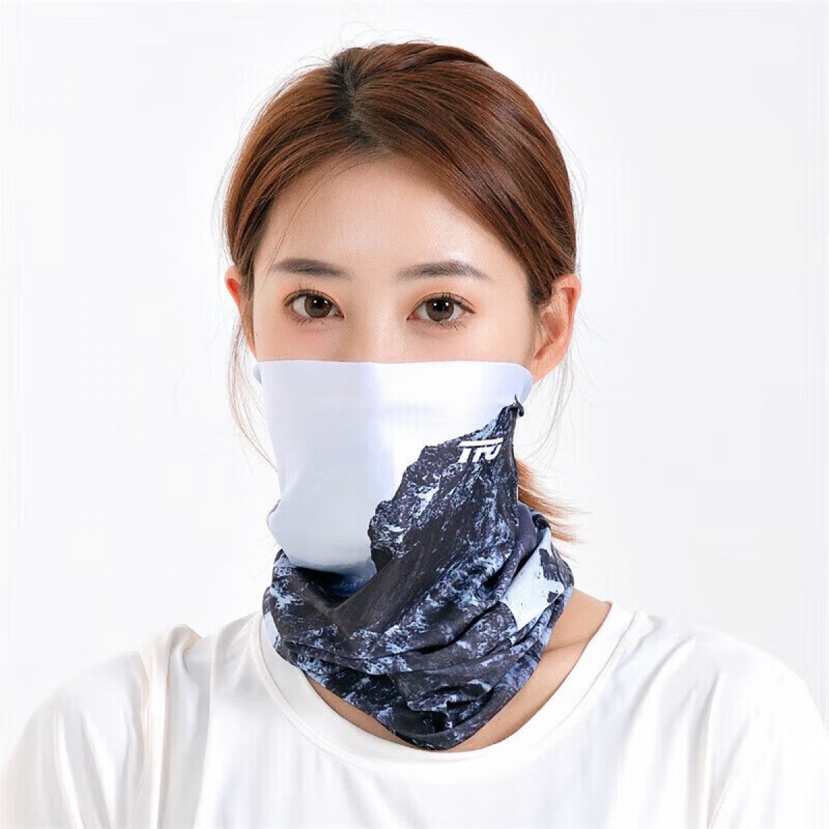 TFO 魔术头巾 男女脖套面罩百变围脖防护运动头巾速干骑行面巾2402228 烟灰色 单位：个