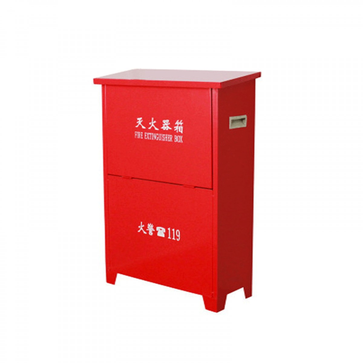 浙安（zhean）4公斤手提干粉灭火器箱子护角不锈钢挂架工厂店面商场消防检查 【5KG灭火器俩只装】空箱 单位：个