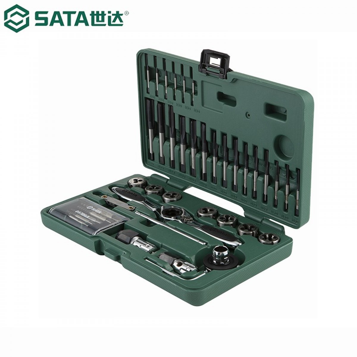 世达（SATA）50451 40件高速钢粗牙丝锥板牙组套 50451 单位：套