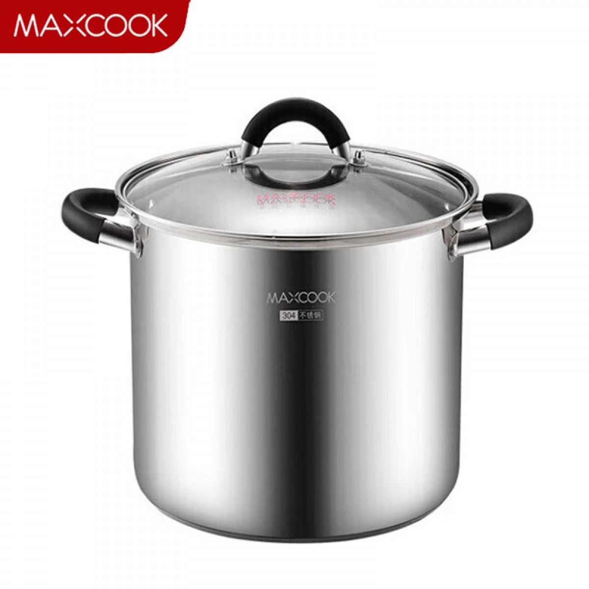 美厨（maxcook）汤锅304不锈钢 复底高汤锅24cm 燃气炉电磁炉通用 MCH-24 单位：个