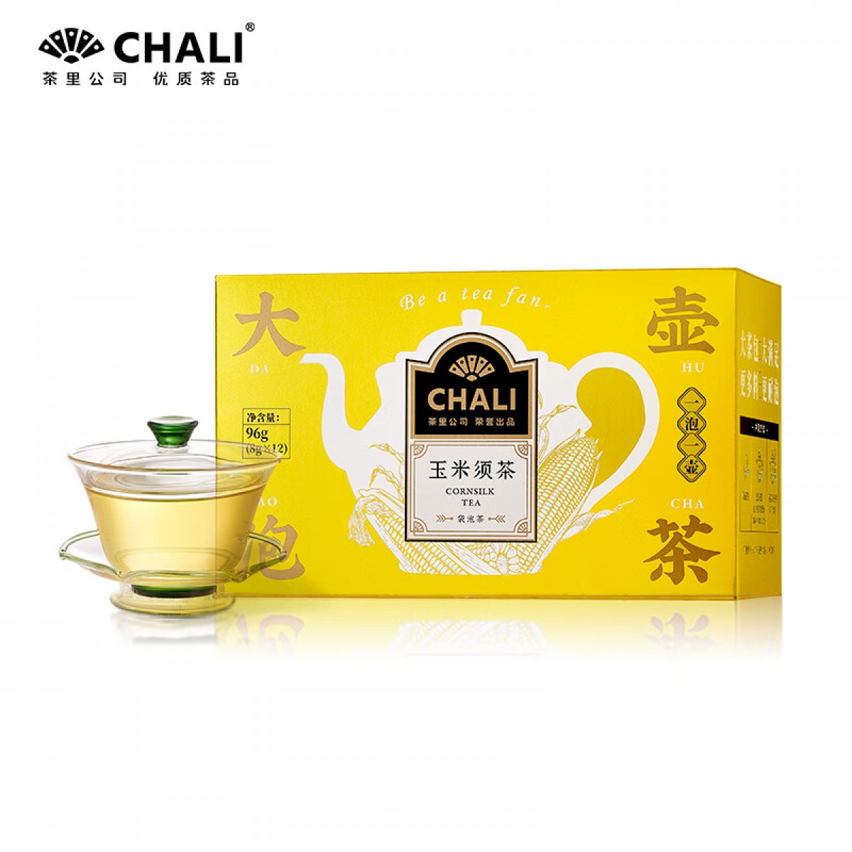 茶里 公司花草茶叶玉米须茶96g茶包乌龙茶养生茶便携袋泡茶12包/ 单位：盒