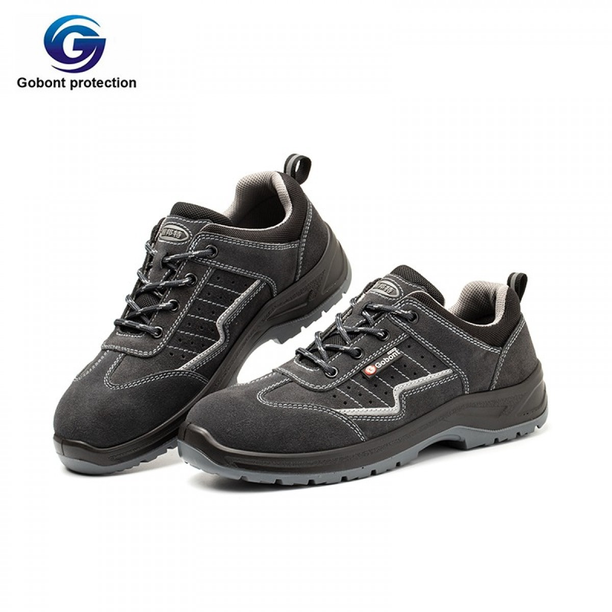 固邦特(Gobont protection) GB-6624防砸防刺穿安全鞋工地施工建筑劳保鞋企业定制（35-43码可选 下单备注）单位：双