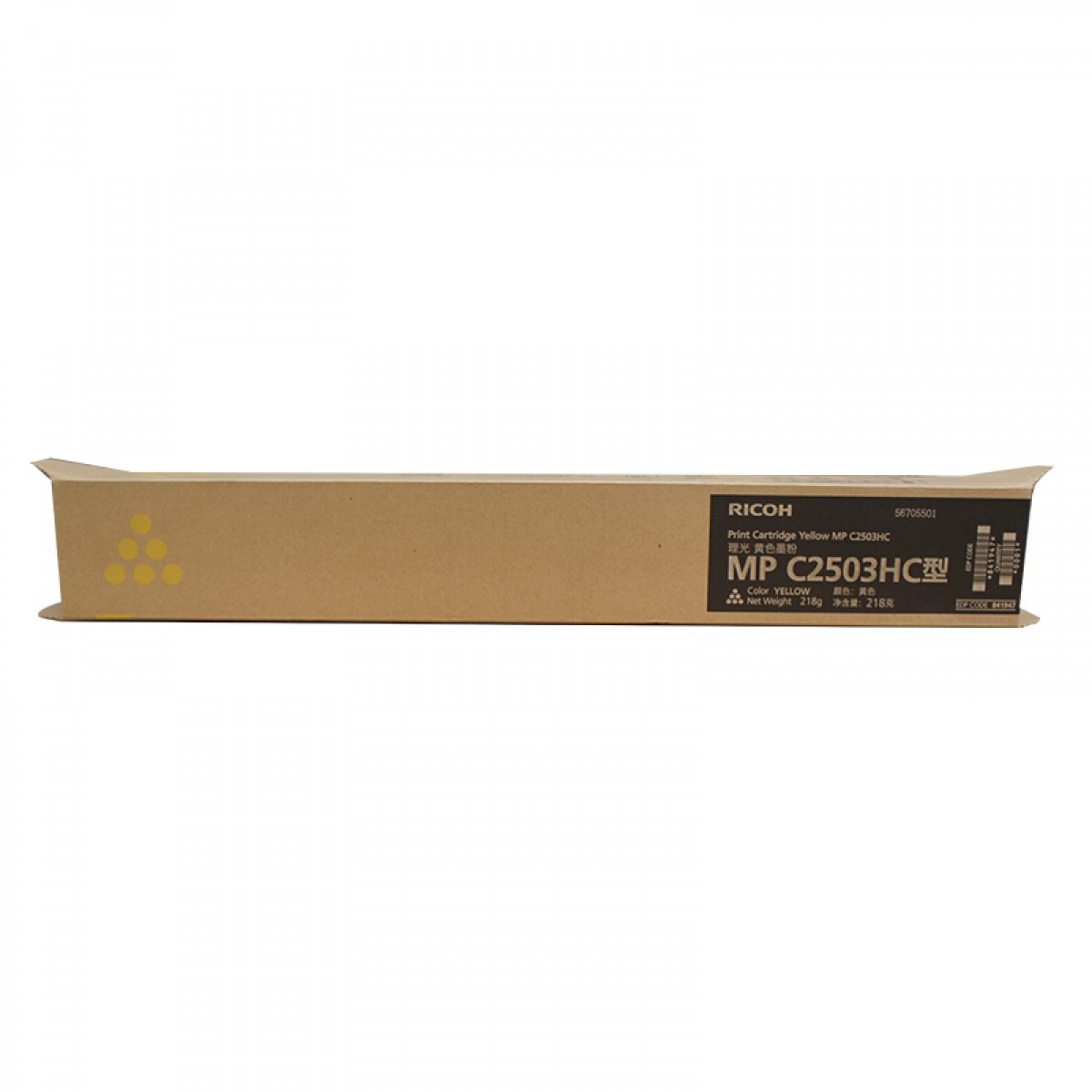 理光（Ricoh）MP C2503HC 黄色碳粉盒1支装 适用MP C2003SP/C2503SP/C2011SP/C2004SP/C2504SP 单位：支