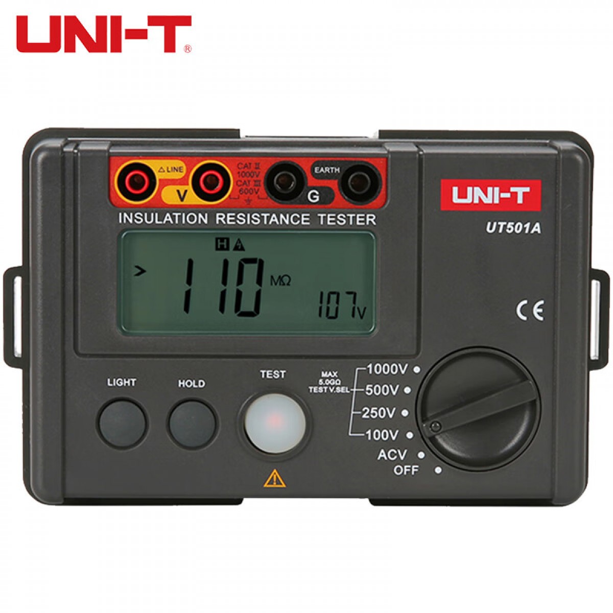 优利德（UNI-T）UT501A 电阻测试仪数字兆欧表摇表高压特性测量仪5GΩ 单位：个