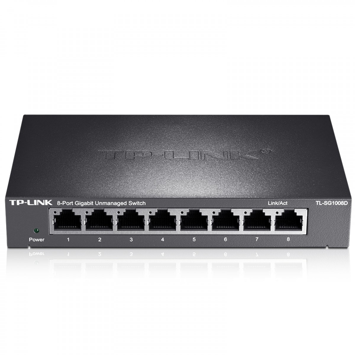 普联（TP-LINK）8口千兆交换机 企业级交换器 监控网络网线分线器 分流器 金属机身 TL-SG1008D 单位：台