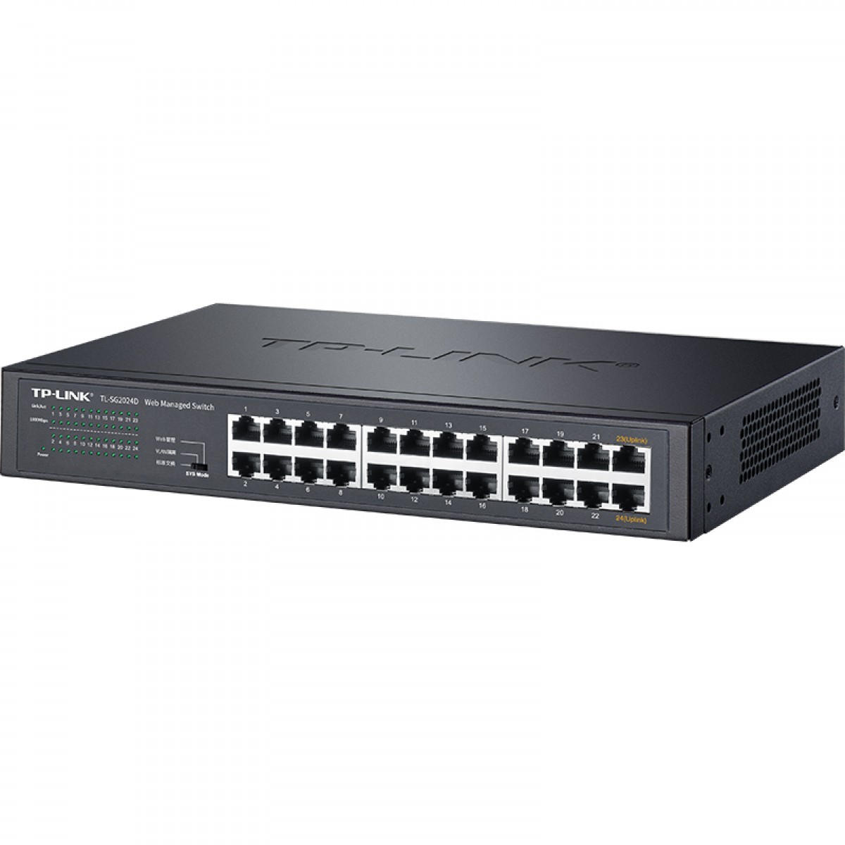 普联（TP-LINK）云交换TL-SG2024D 24口全千兆Web网管 云管理交换机 企业级交换器 监控网络网线分线器 分流器 单位：台
