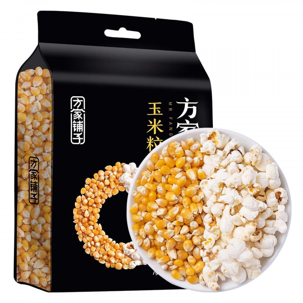 方家铺子爆米花玉米粒1kg[100g*10袋]爆裂玉米苞米花 DIY原料 单位：包