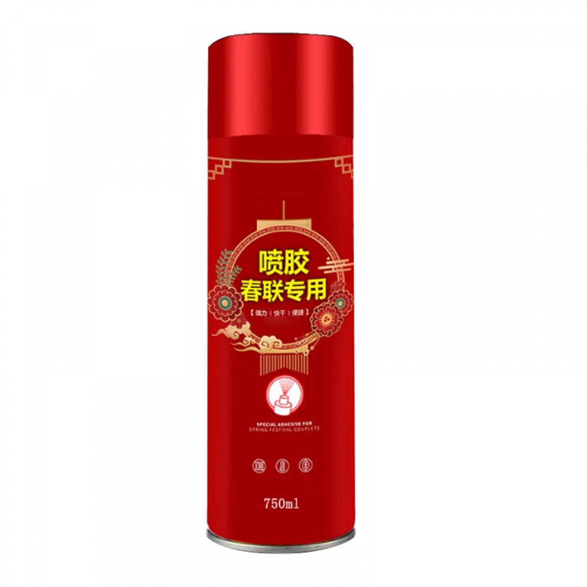 晟泰邦 贴对联春联胶水 春联喷胶 750ml(可贴3-3.5幅) 单位：瓶 5瓶起订