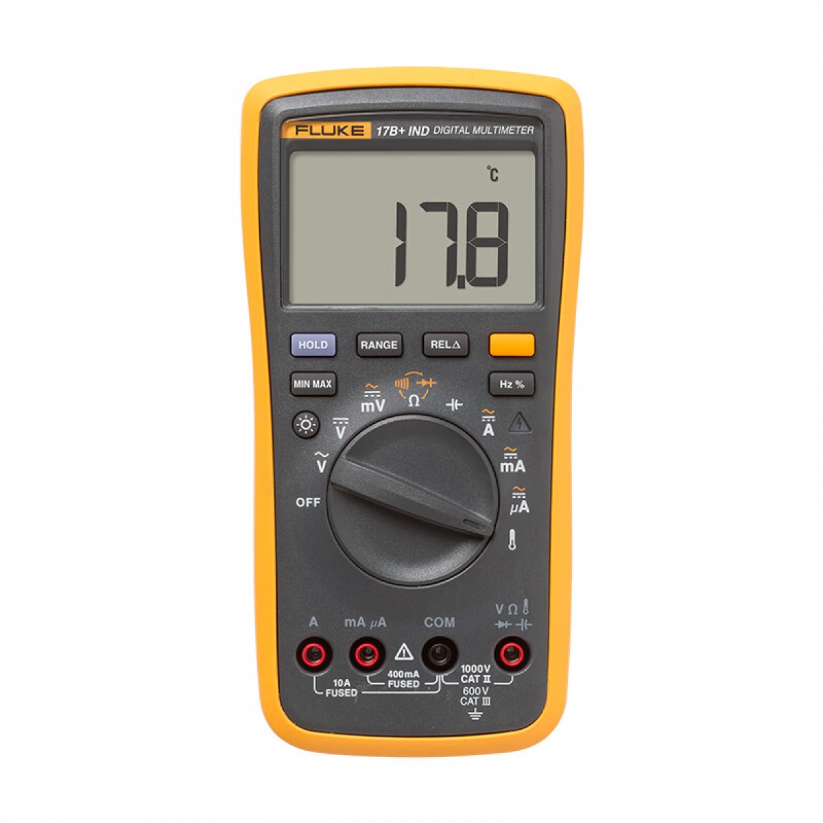 福禄克（FLUKE） F17B+ IND数字万用表 高精度自动便携式多用表 单位：个