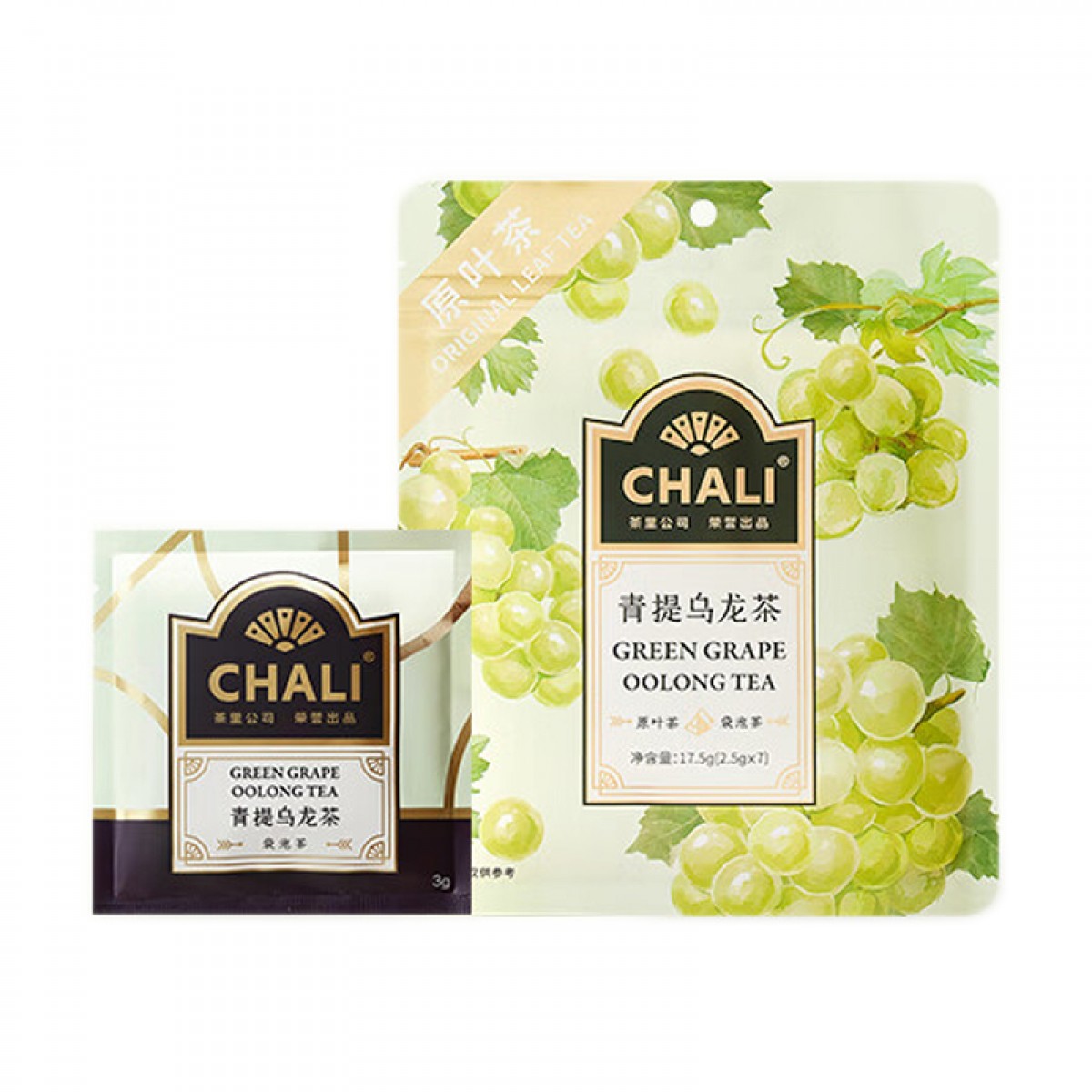 CHALI茶里公司花草茶青提乌龙茶花果茶袋泡茶包青提茉莉 7包/袋17.5g 单位：袋