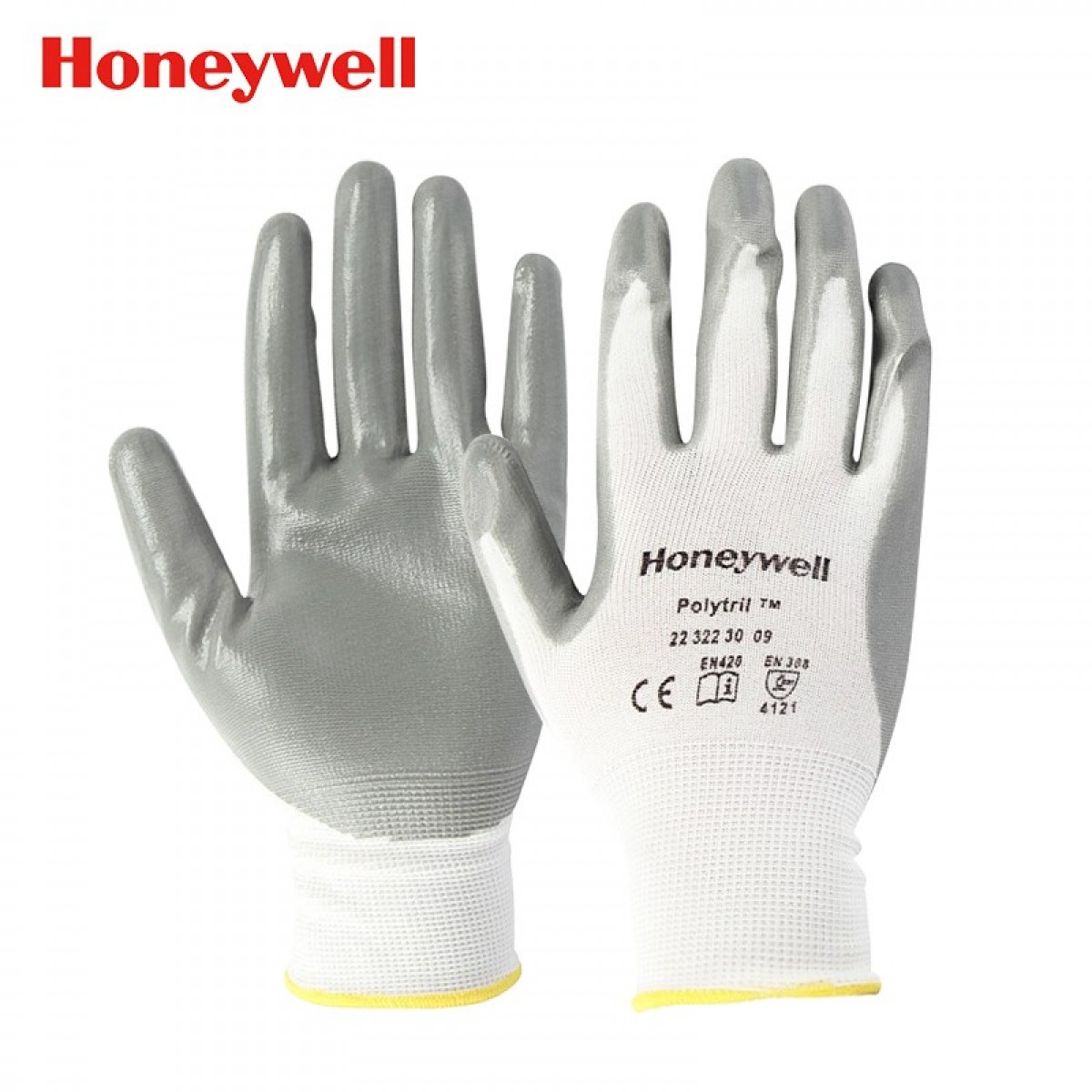 霍尼韦尔（Honeywell）劳保手套丁腈涂层尼龙耐磨防割耐油防滑工作防护手套 2232230CN防割手套10副9码(L) 单位：组