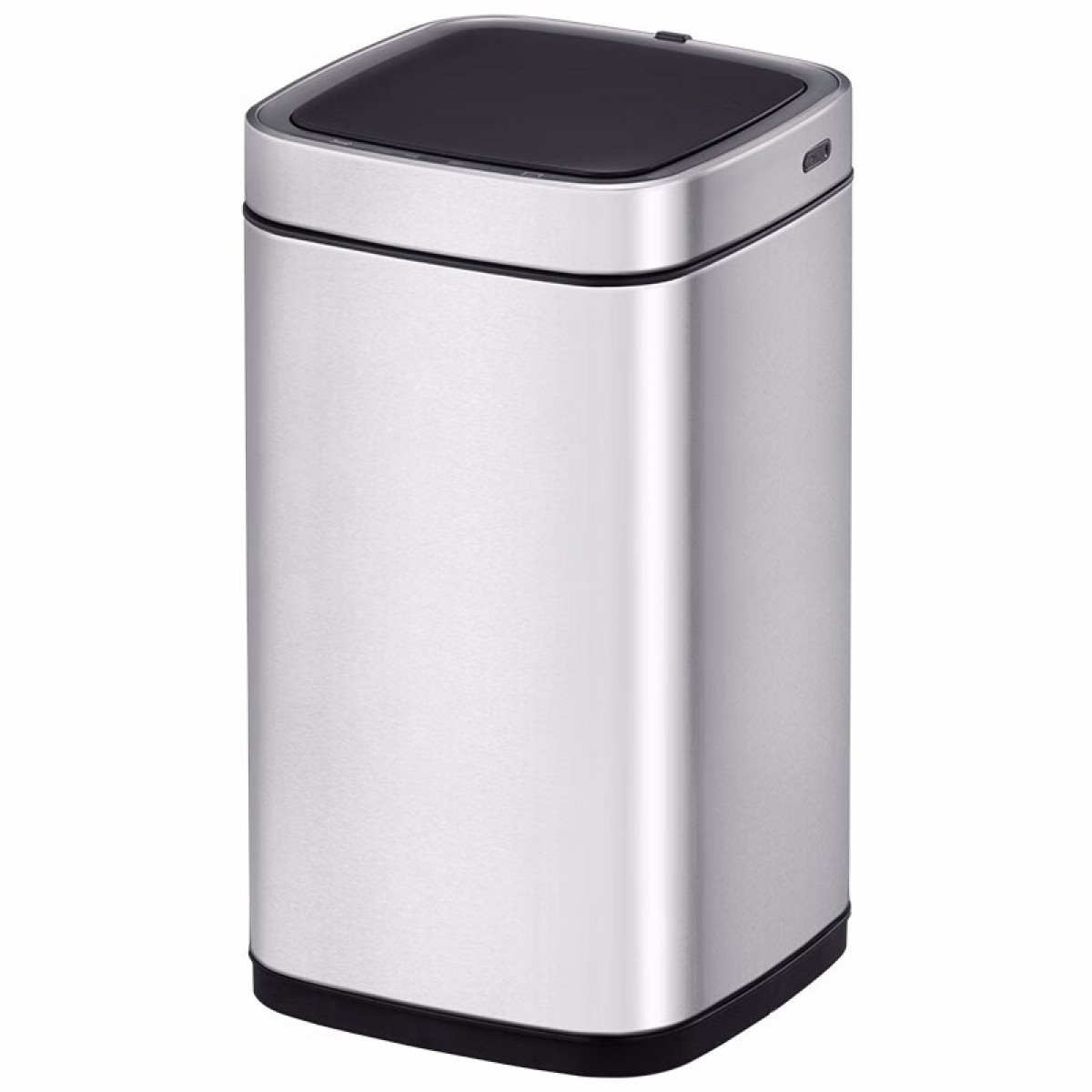 EKO 智能垃圾桶家用感应式自动电动开盖翻盖大号 9252灰钢12L【锂电池款】 单位：个